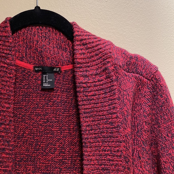 H&M Red/Blue Cardigan Size M - Picture 3 of 5